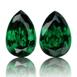 Tsavorite,Matched Pairs 2.18-Carat