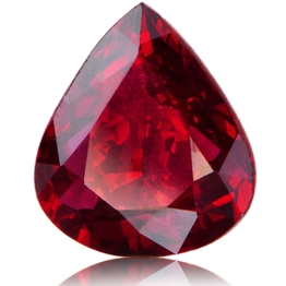 Ruby,Pear 1.01-Carat