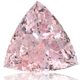 Morganite,Trillion 29.50-Carat