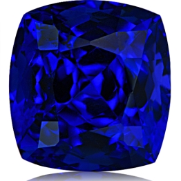 Tanzanite,Cushion 4.08-Carat