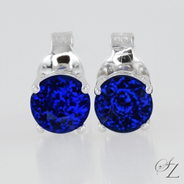 round-tanzanite-stud-earrings-lste059