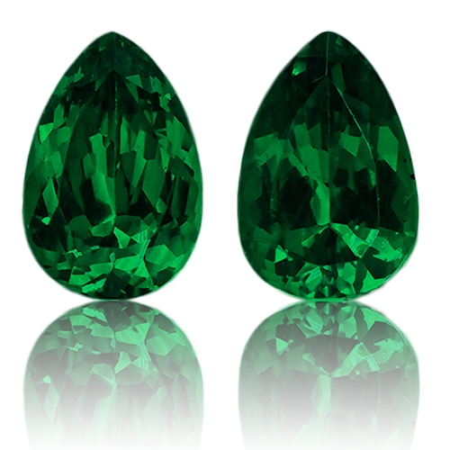 Tsavorite,Matched Pairs 6.32-Carat