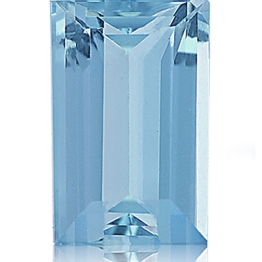 Aquamarine,Baguette 1.29-Carat