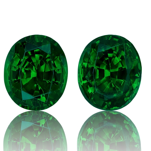 Tsavorite,Matched Pairs 1.70-Carat