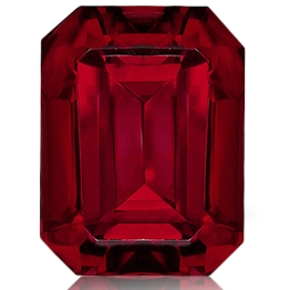 Rhodolite Garnet,Emerald Cut 24.82-Carat