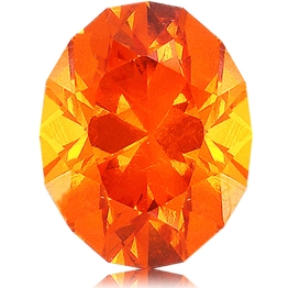 Spessartite Mandarin Garnet,Oval 3.02-Carat