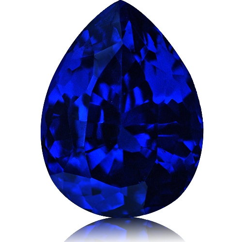 Tanzanite,Pear 7.21-Carat