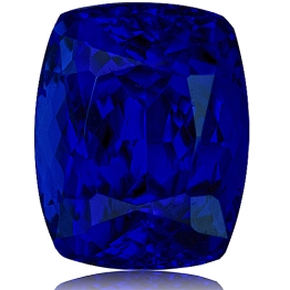 Tanzanite,Cushion 6.32-Carat