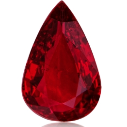 Ruby,Pear 1.02-Carat