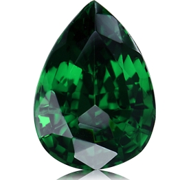 Tsavorite,Pear 1.27-Carat