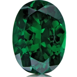 Tsavorite,Oval 1.24-Carat