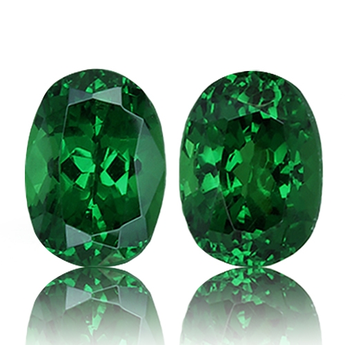 Tsavorite,Matched Pairs 1.53-Carat