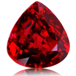 Ruby,Pear 1.27-Carat