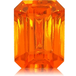 Spessartite Mandarin Garnet,Emerald Cut 2.75-Carat